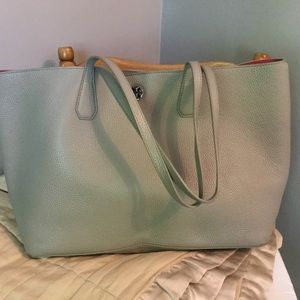 Tory Burch Perry French Gray Tote